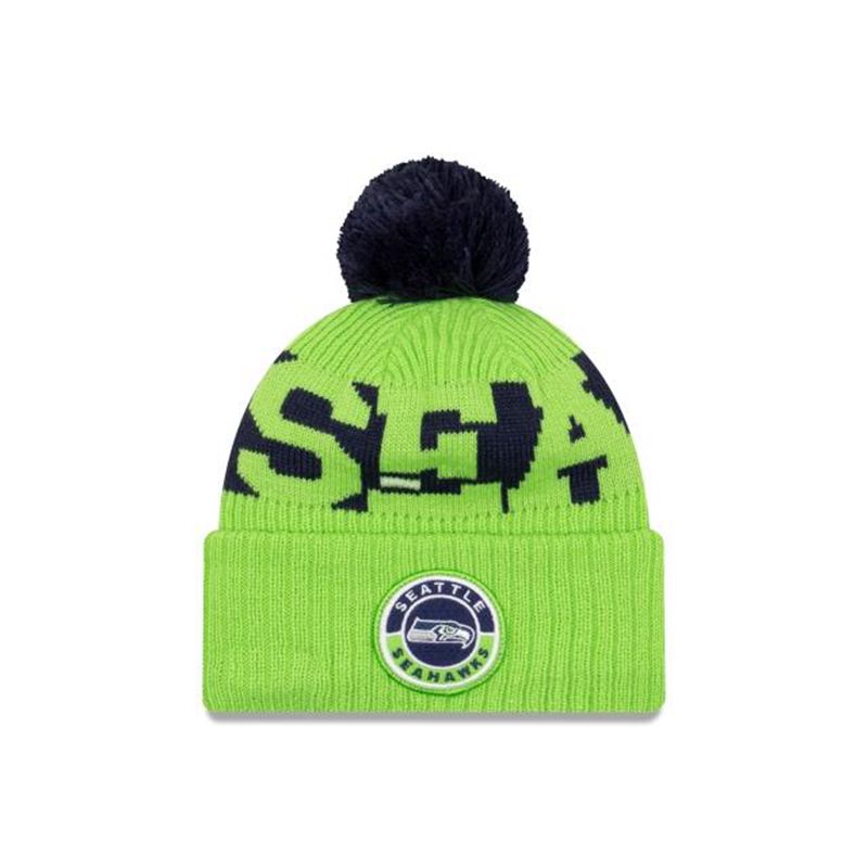 NFL Seattle Seahawks Alternate Cold Weather Sport Knit (SON1373) - Green New Era Beanies